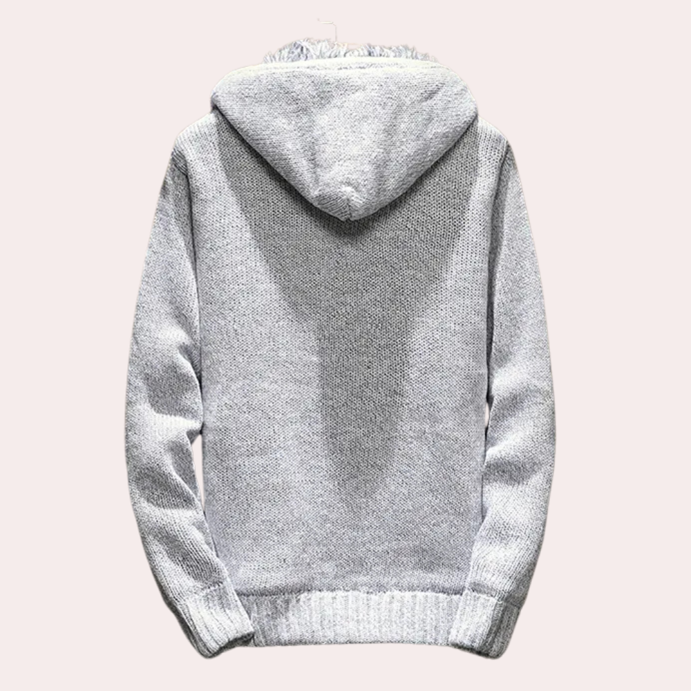 Klassiek Gebreid Vest met Capuchon voor Heren - Milan