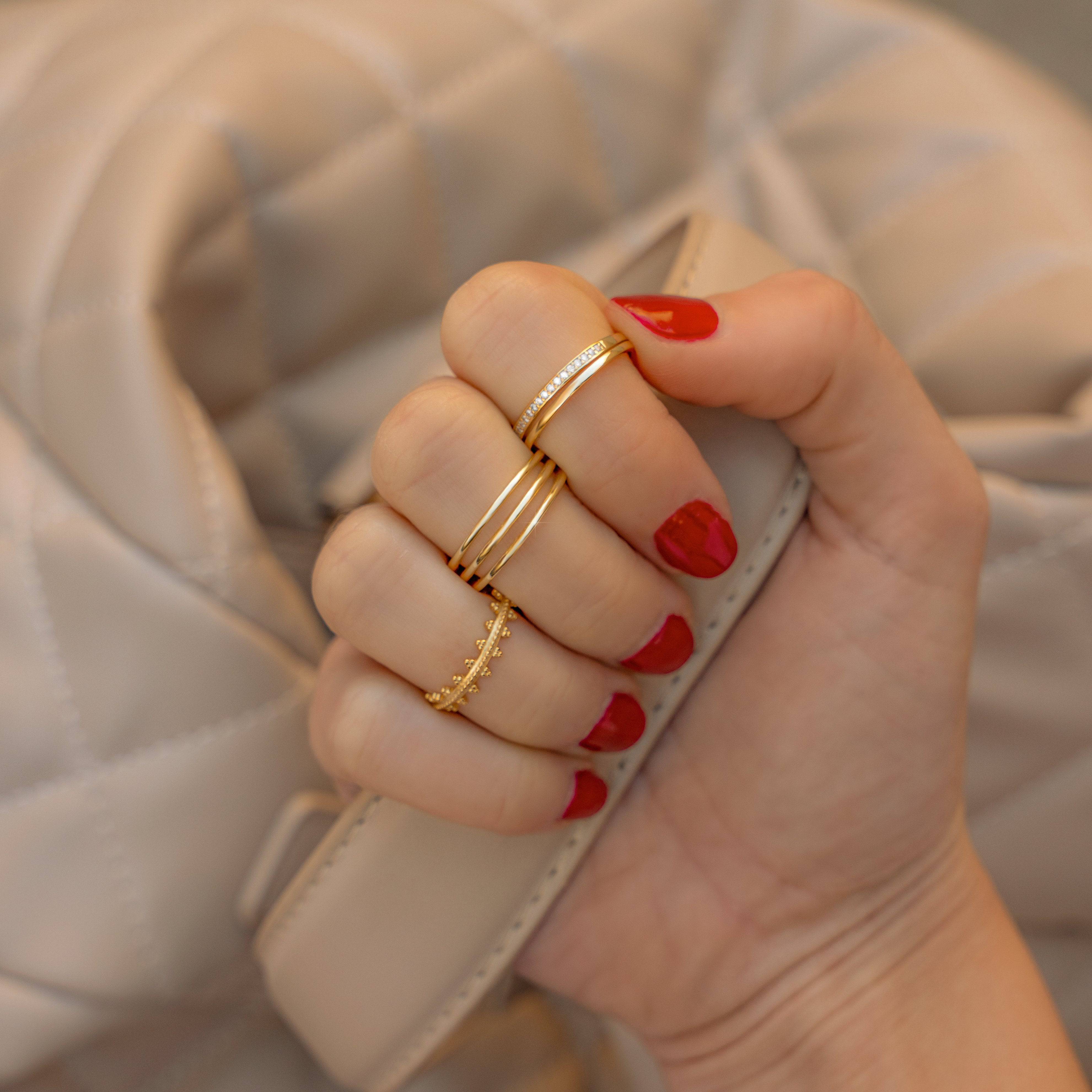 Dubbele Zirkonia Ring - Sienna