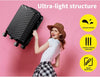 Compacte & Hard-Shell Carry-On Koffer met 360° Spinner Wielen – Zwart