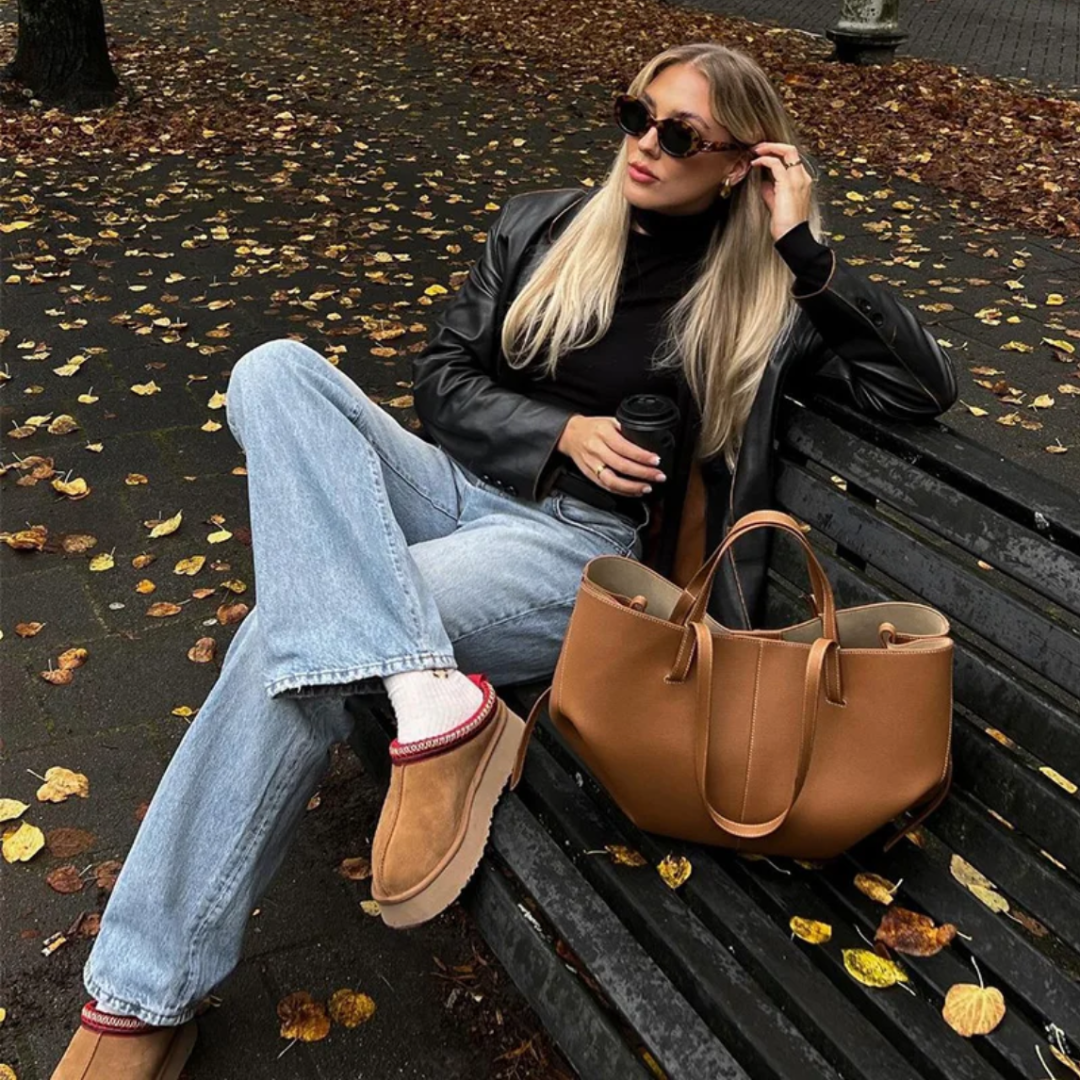 Stijlvolle Leren Damestas - Adeline