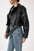 Sophia Cropped Bikerjas | Vintage & Stijlvol