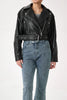 Sophia Cropped Bikerjas | Vintage & Stijlvol