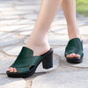 Modieuze Plateau Sandalen met Blokhak - Valeria