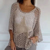 Gehaakte Damesblouse met Ronde Hals - Noelle