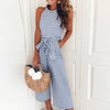 Luchtige & Stijlvolle Dames Jumpsuit met Tailleband en Strepen – Nayla