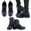 Dames Enkelboots met Herfstblad- en Maanmotief - Selene