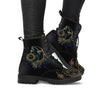 Dames Enkelboots met Herfstblad- en Maanmotief - Selene