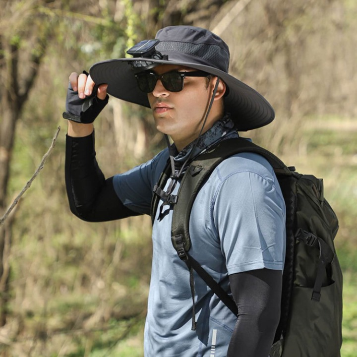 Zonne-energiehoed met ventilator en UV-bescherming - SolarCool VentiHut