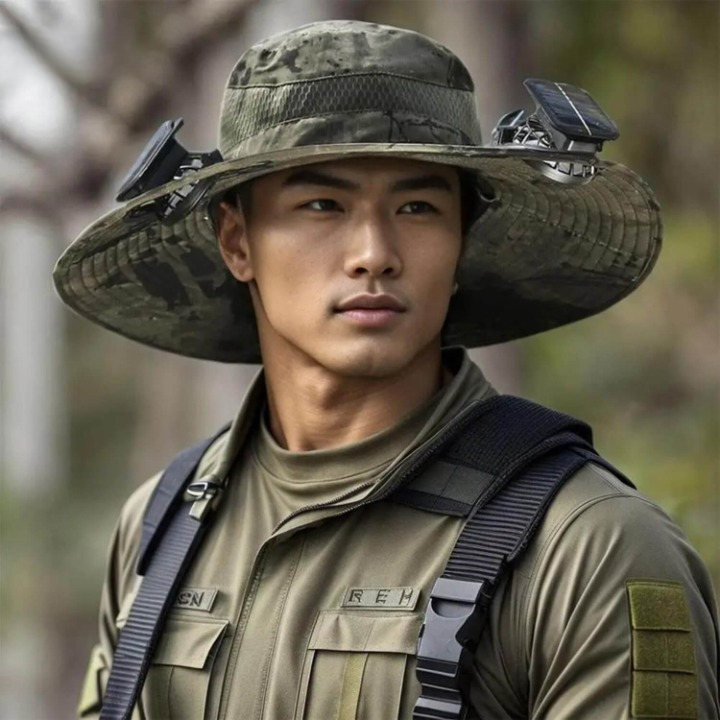 Zonne-energiehoed met ventilator en UV-bescherming - SolarCool VentiHut