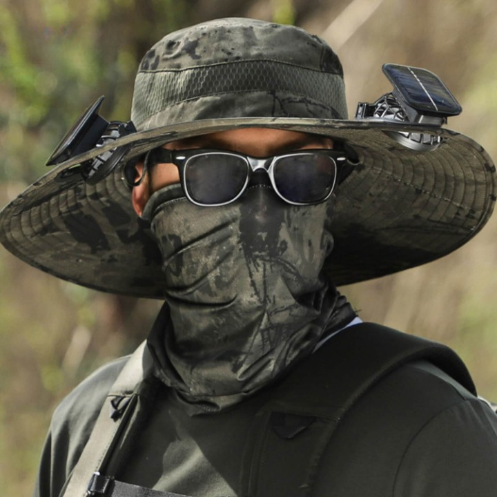 Zonne-energiehoed met ventilator en UV-bescherming - SolarCool VentiHut