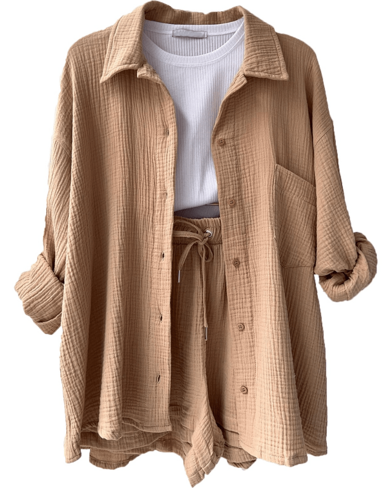 Tweedeilige dames zomeroutfit met shirt en broek – Mila