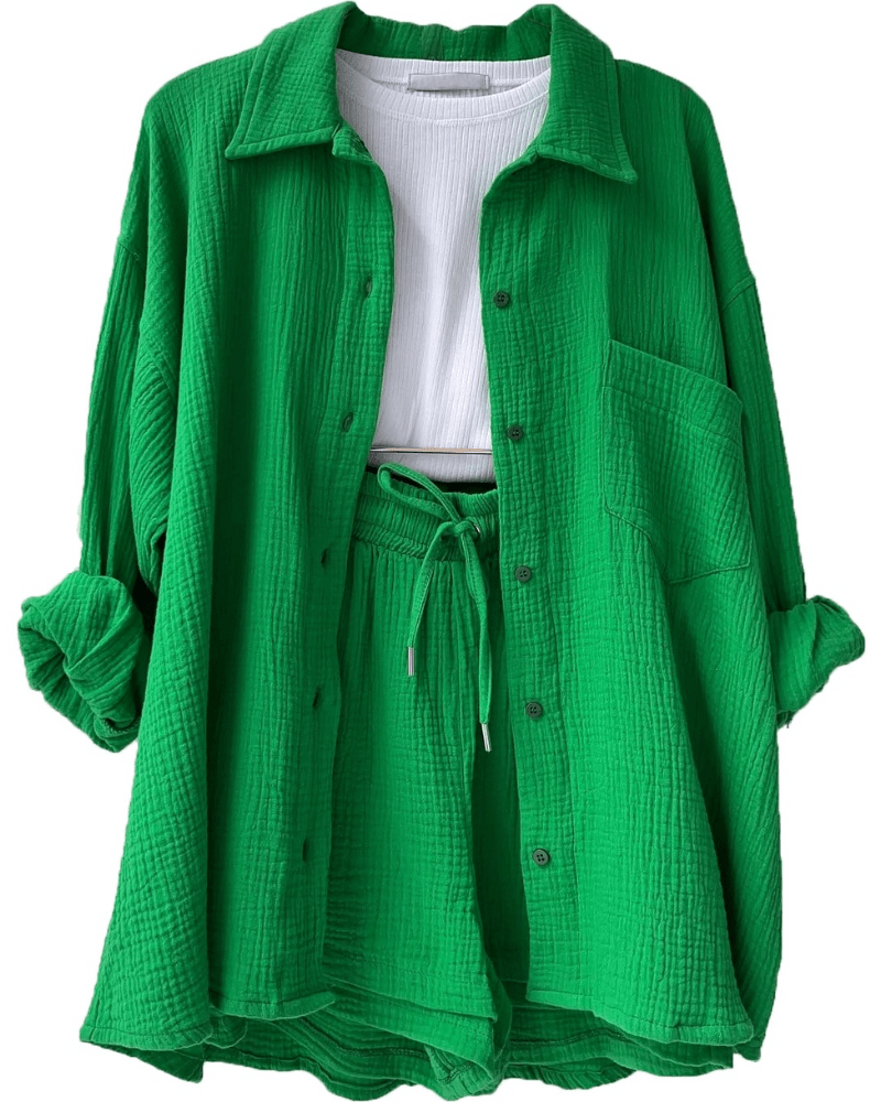 Tweedeilige dames zomeroutfit met shirt en broek – Mila