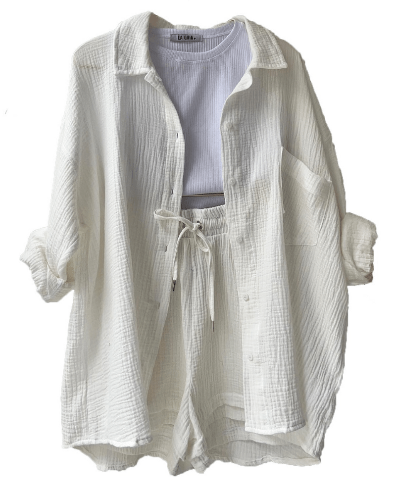 Tweedeilige dames zomeroutfit met shirt en broek – Mila