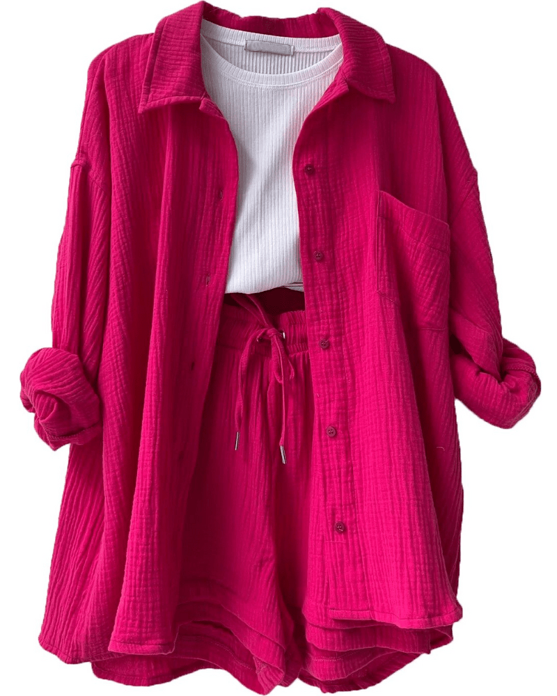 Tweedeilige dames zomeroutfit met shirt en broek – Mila