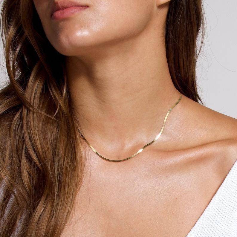 Luxe Platte Halsketting - Elvira