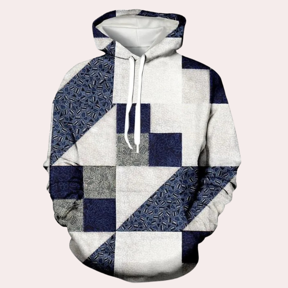 Trendy Geruite Hoodie voor Heren - Cedric