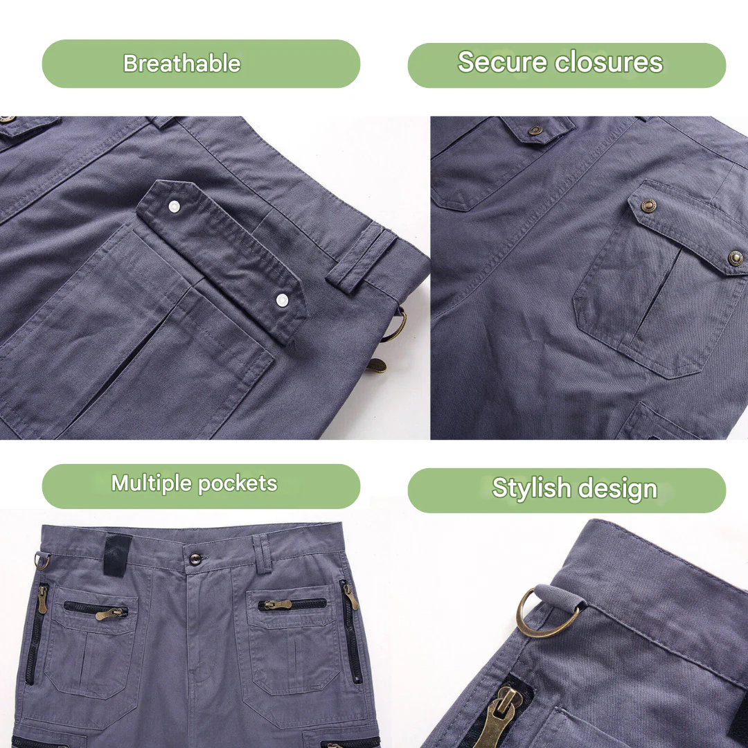 Sneldrogende outdoor cargoshorts voor heren – TrailFlex