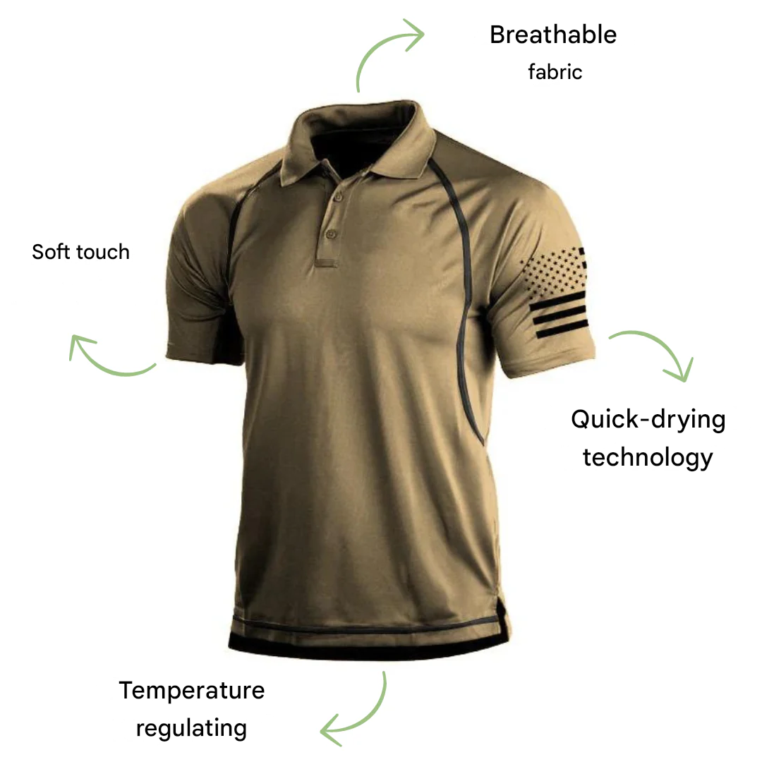 Sneldrogend outdoor poloshirt voor heren – TrailCore Polo