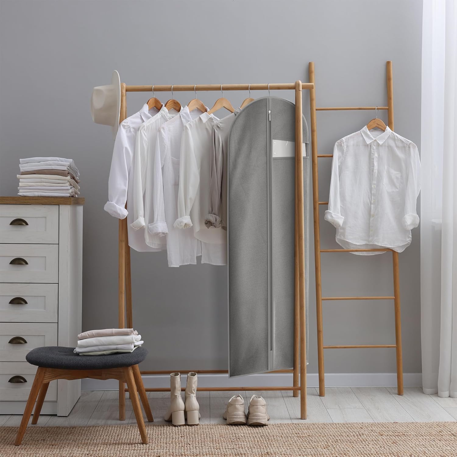 Heavy-Duty Reis Kledingzak met Helder Venster & Accessoires Vakken – 1+1 GRATIS