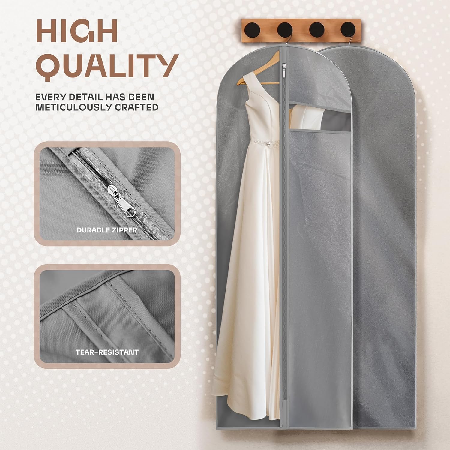 Heavy-Duty Reis Kledingzak met Helder Venster & Accessoires Vakken – 1+1 GRATIS