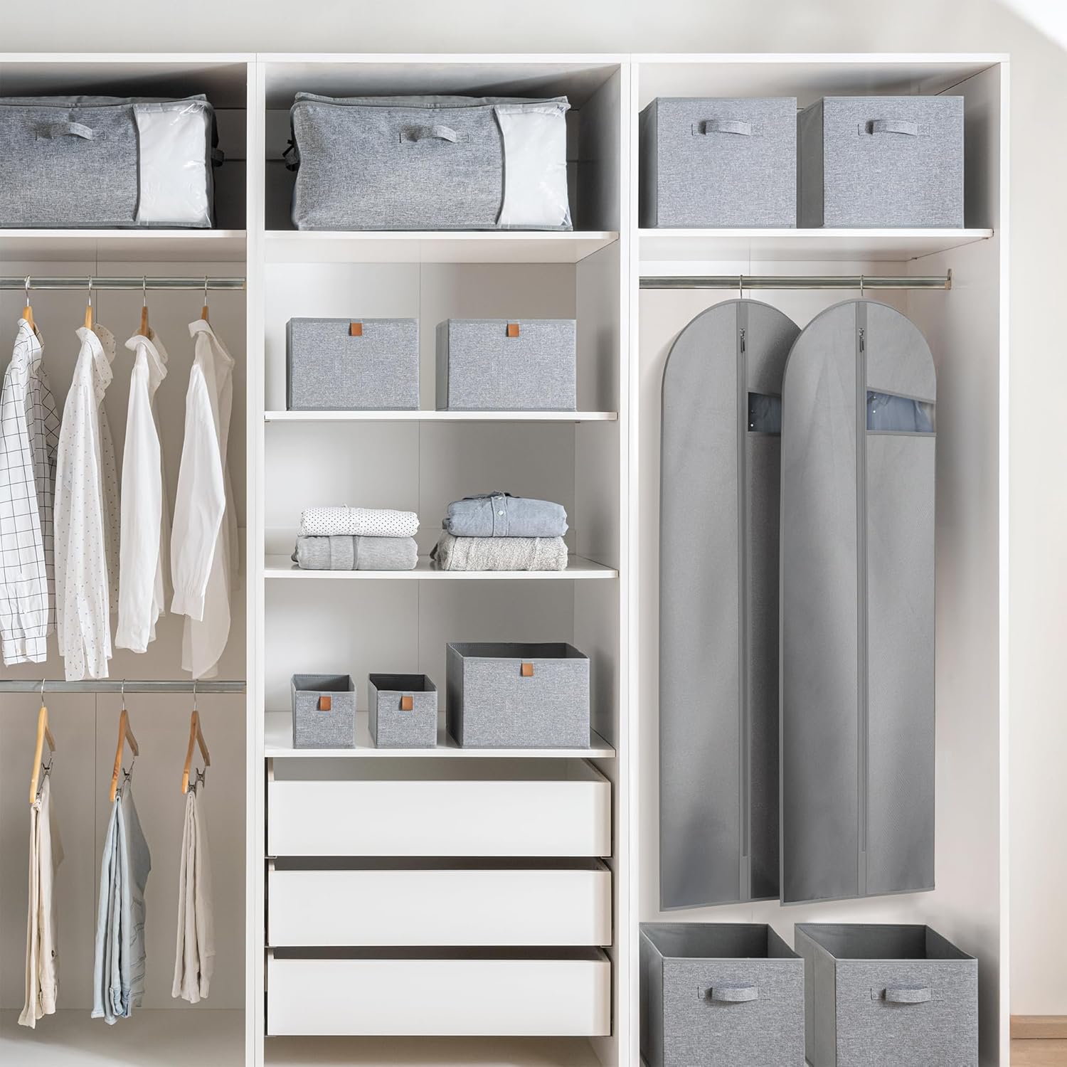 Heavy-Duty Reis Kledingzak met Helder Venster & Accessoires Vakken – 1+1 GRATIS