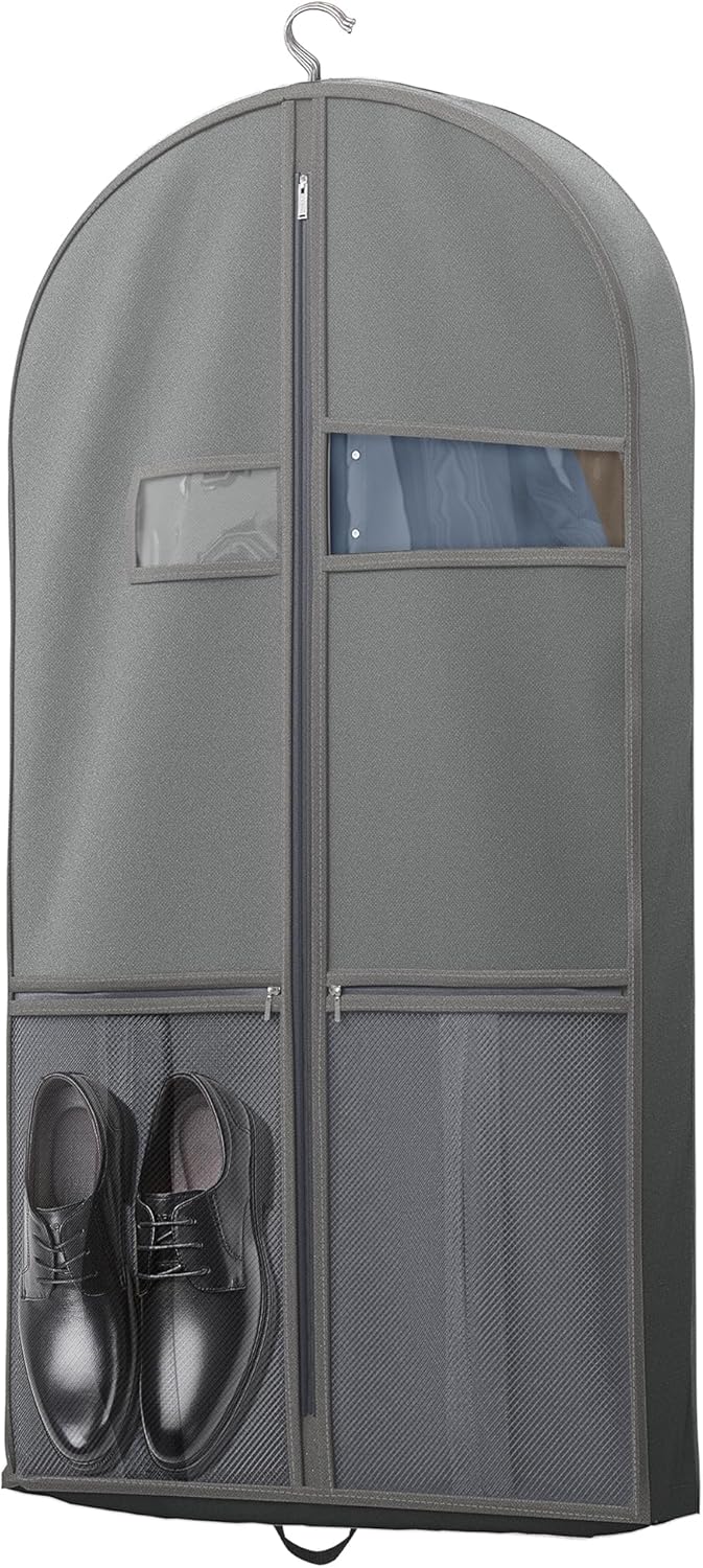 Heavy-Duty Reis Kledingzak met Helder Venster & Accessoires Vakken – 1+1 GRATIS