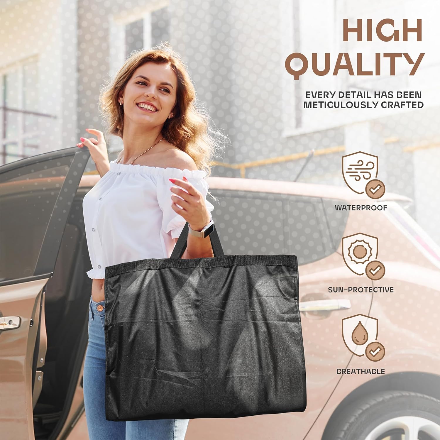 Heavy-Duty Reis Kledingzak met Helder Venster & Accessoires Vakken – 1+1 GRATIS