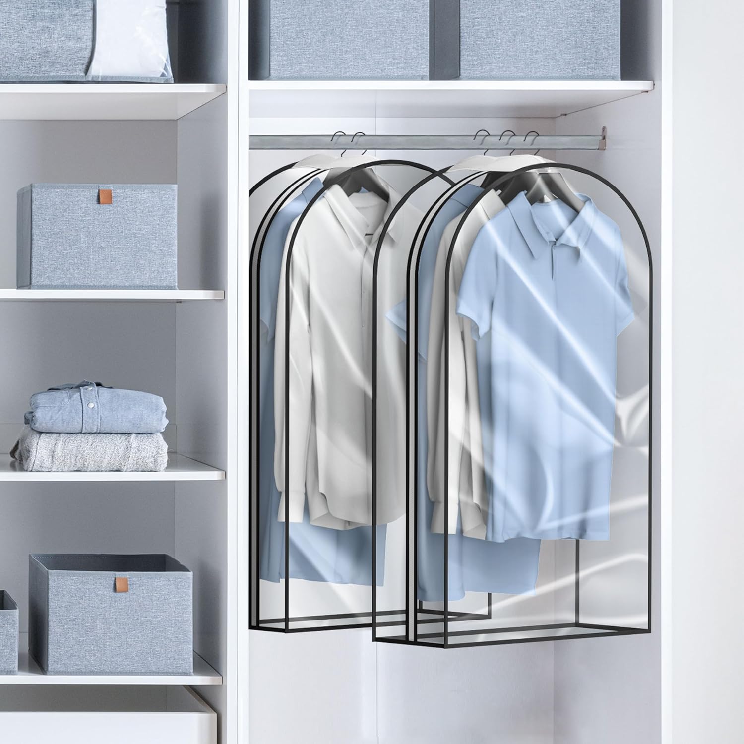 Heavy-Duty Reis Kledingzak met Helder Venster & Accessoires Vakken – 1+1 GRATIS