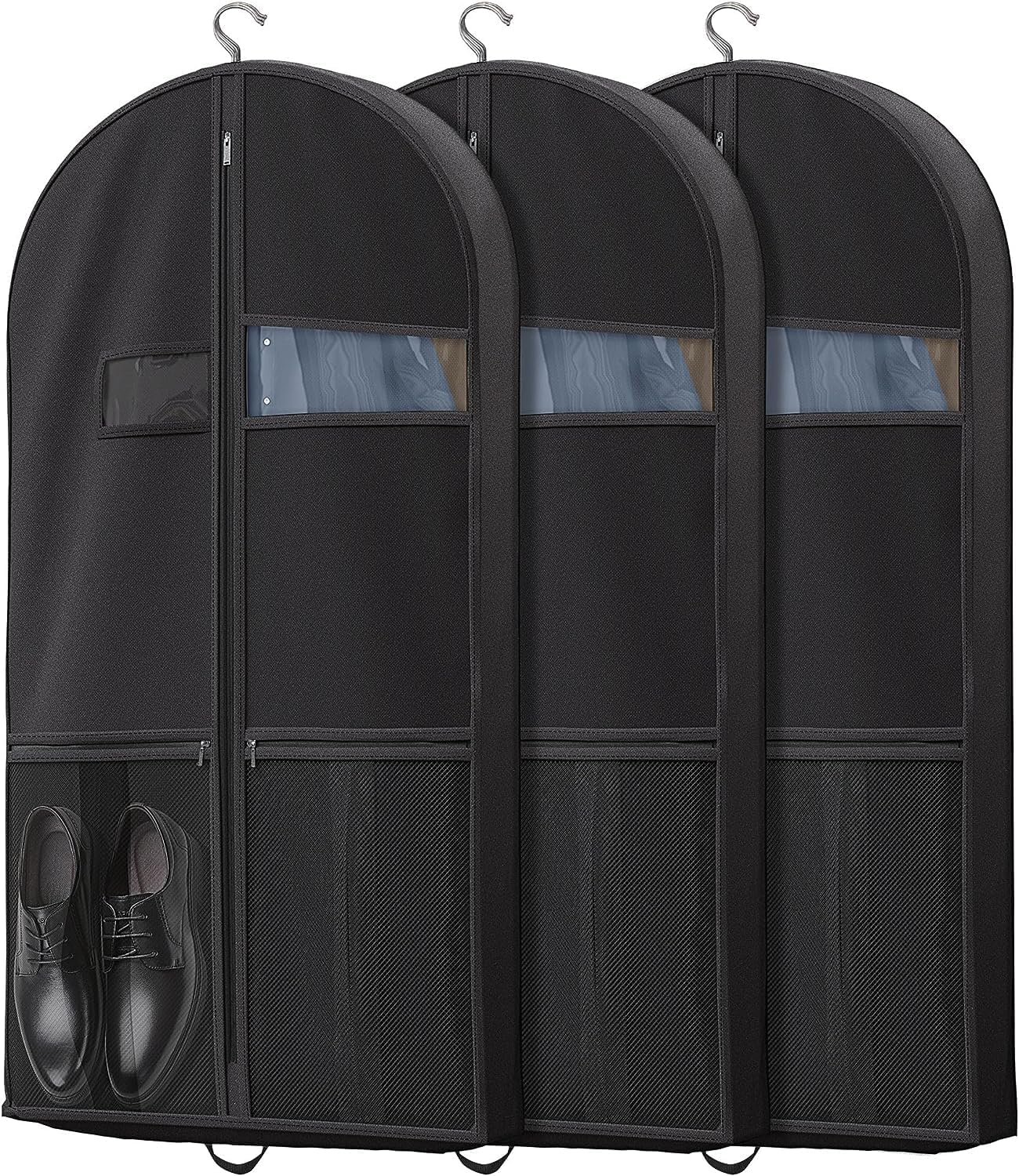 Heavy-Duty Reis Kledingzak met Helder Venster & Accessoires Vakken – 1+1 GRATIS