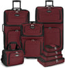 8-delige Soft Shell Kofferset met Inpak Cubes en TSA Slot – TravelMax