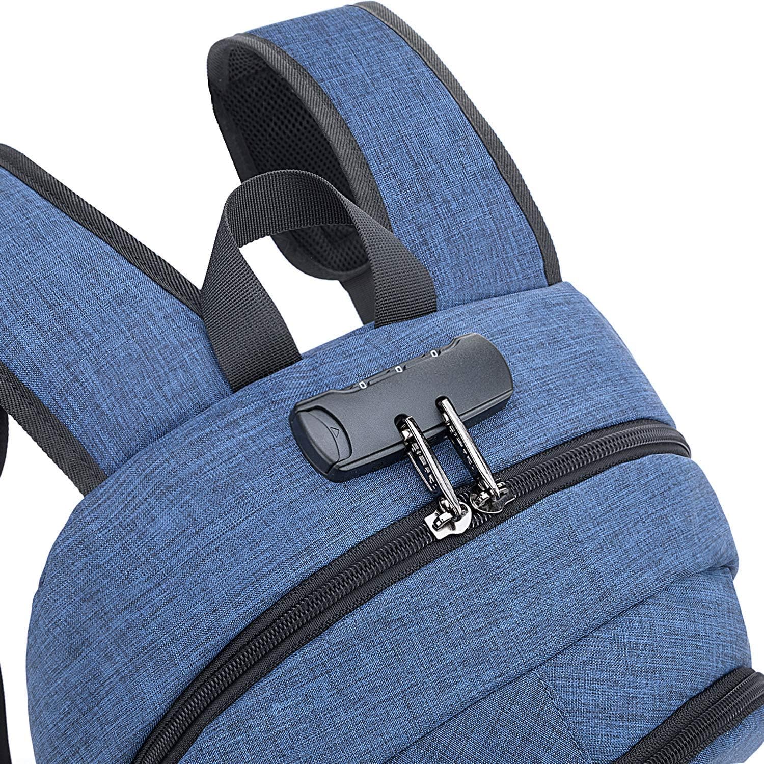 Extra Grote Anti-Diefstal Laptop- en Reisrugzak met USB-poort - 30–50L