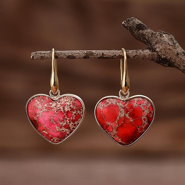 Ruby Essence Jaspis Oorbellen – Sienna