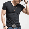 Slim Fit V-hals T-shirt heren – Jonas