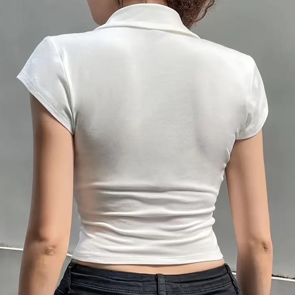 Veelzijdige Witte Dames Blouse - Nova