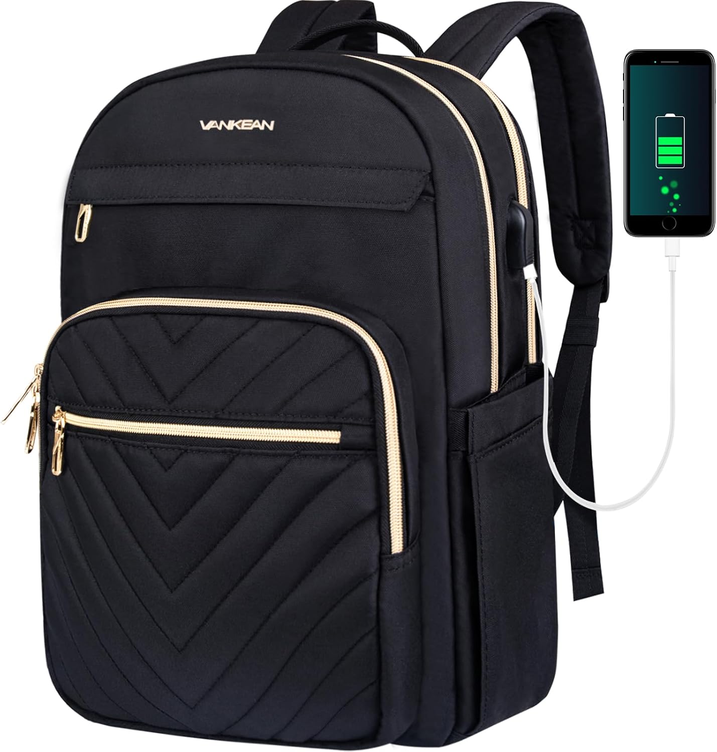 Lichtgewicht Waterdichte Laptop Rugzak met USB-Poort – 15.6" Compatibel