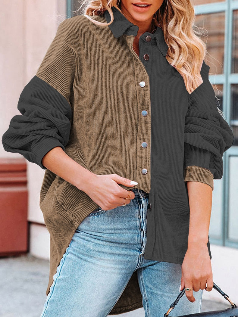 Corduroy Damesblouse voor Herfstdagen – Lotte