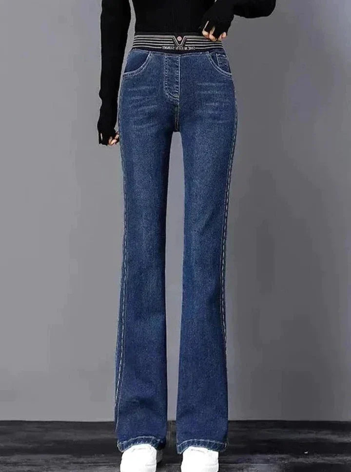 Trendy Flared Damesjeans – Alessa