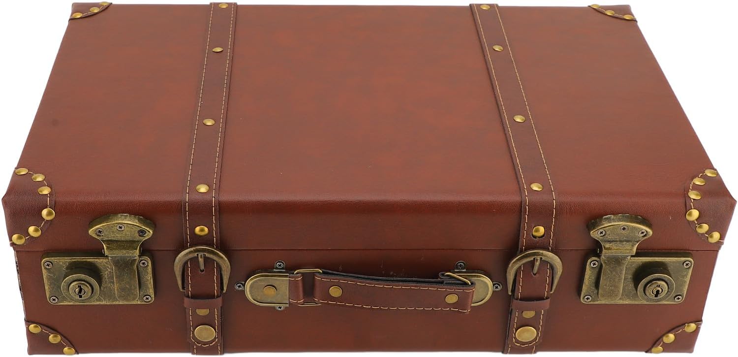 Vintage Leren Handbagagekoffer met Legering Slot - Heritage Bruin