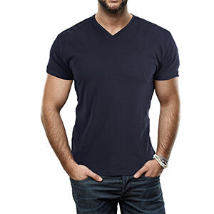 Slim Fit V-hals T-shirt heren – Jonas
