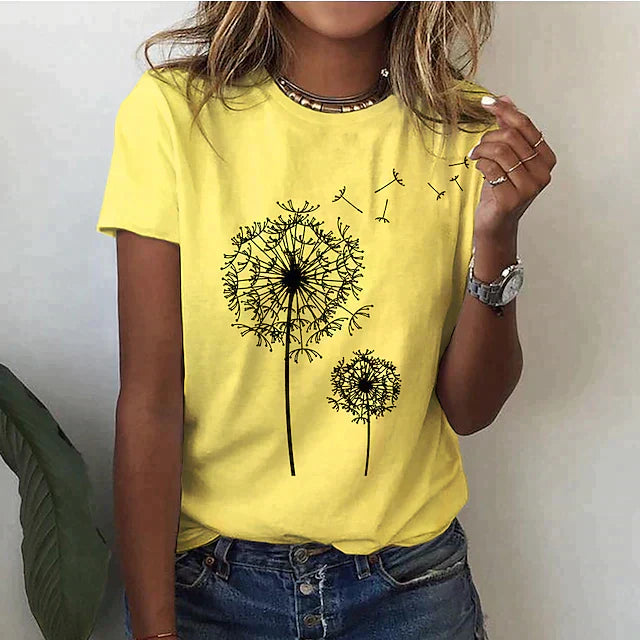 Comfortabel dames T-shirt met ronde hals & zachte stof – Rhea