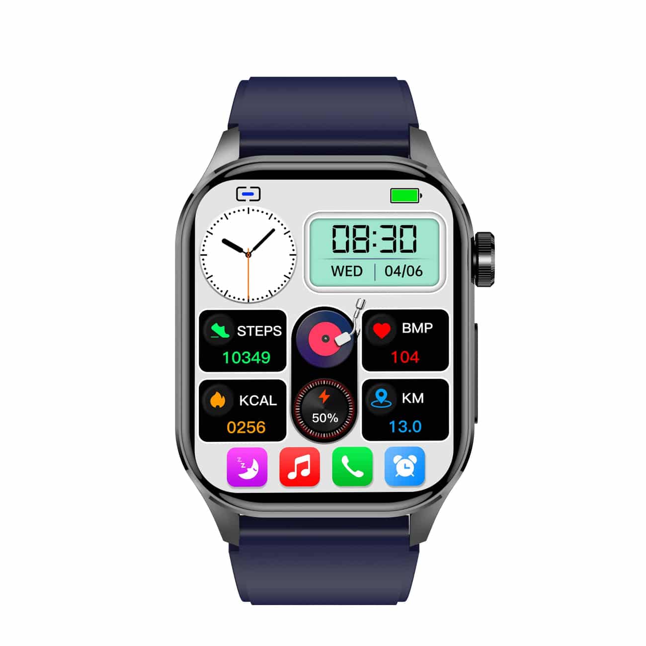 Smartwatch met ECG, Bloedsuiker- en Bloeddrukmonitoring - HealthSync