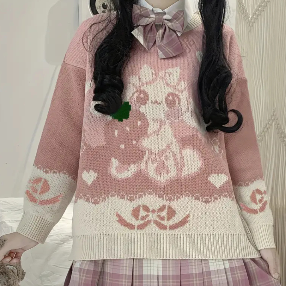 Casual Trui met Ronde Hals voor Dames - Riva