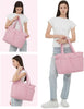 Gewatteerde Puffer Schoudertas met Bekerhouder & Laptop Sleeve voor Reizen en Werk