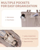 Gewatteerde Puffer Schoudertas met Bekerhouder & Laptop Sleeve voor Reizen en Werk