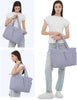 Gewatteerde Puffer Schoudertas met Bekerhouder & Laptop Sleeve voor Reizen en Werk