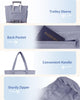 Gewatteerde Puffer Schoudertas met Bekerhouder & Laptop Sleeve voor Reizen en Werk