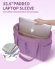 Gewatteerde Puffer Schoudertas met Bekerhouder & Laptop Sleeve voor Reizen en Werk