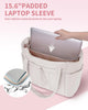 Gewatteerde Puffer Schoudertas met Bekerhouder & Laptop Sleeve voor Reizen en Werk