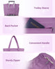 Gewatteerde Puffer Schoudertas met Bekerhouder & Laptop Sleeve voor Reizen en Werk