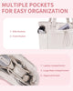 Gewatteerde Puffer Schoudertas met Bekerhouder & Laptop Sleeve voor Reizen en Werk